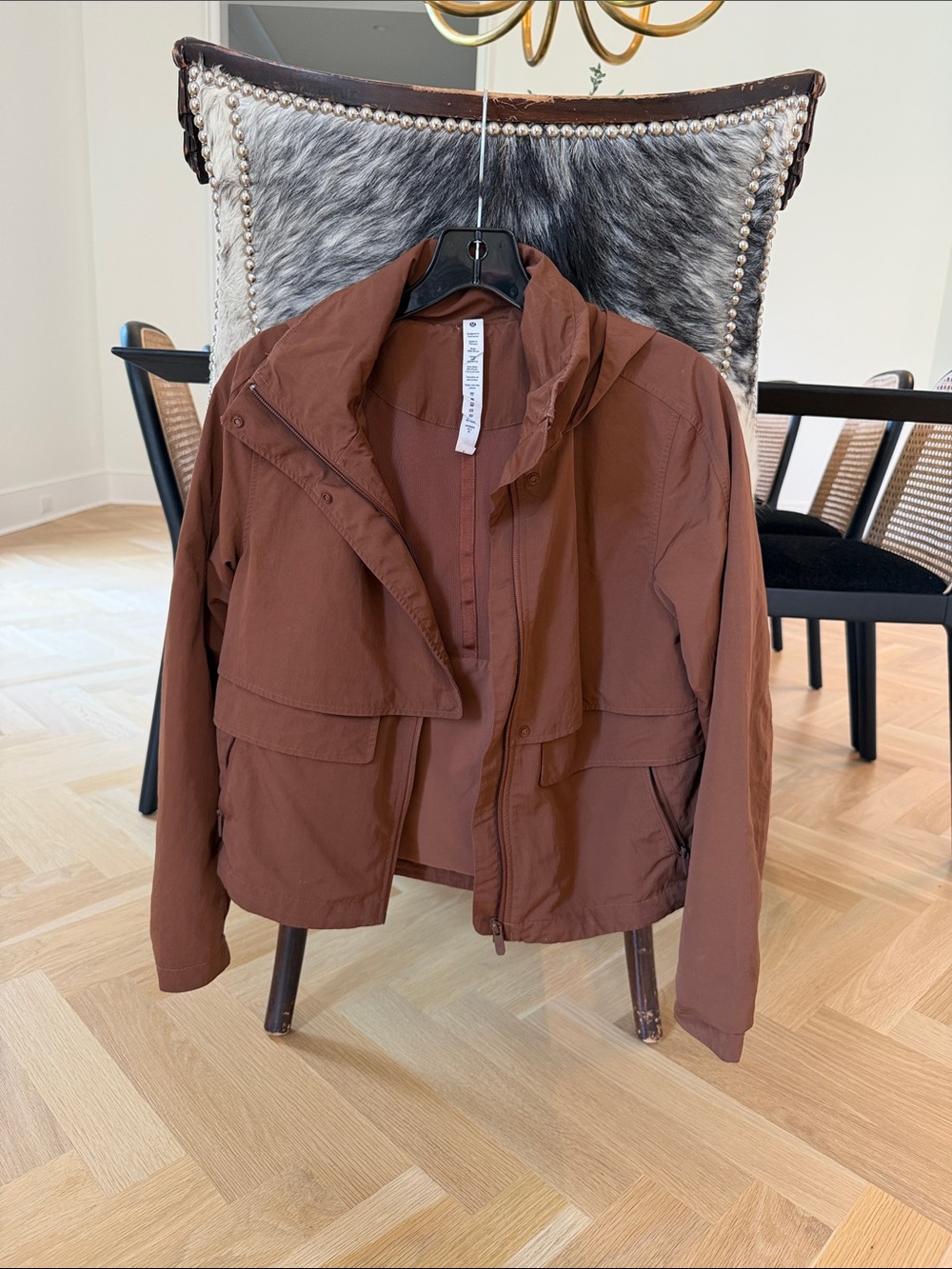 lululemon athletica Women's Rust Brown Utility Jacket with Hood women’s 2